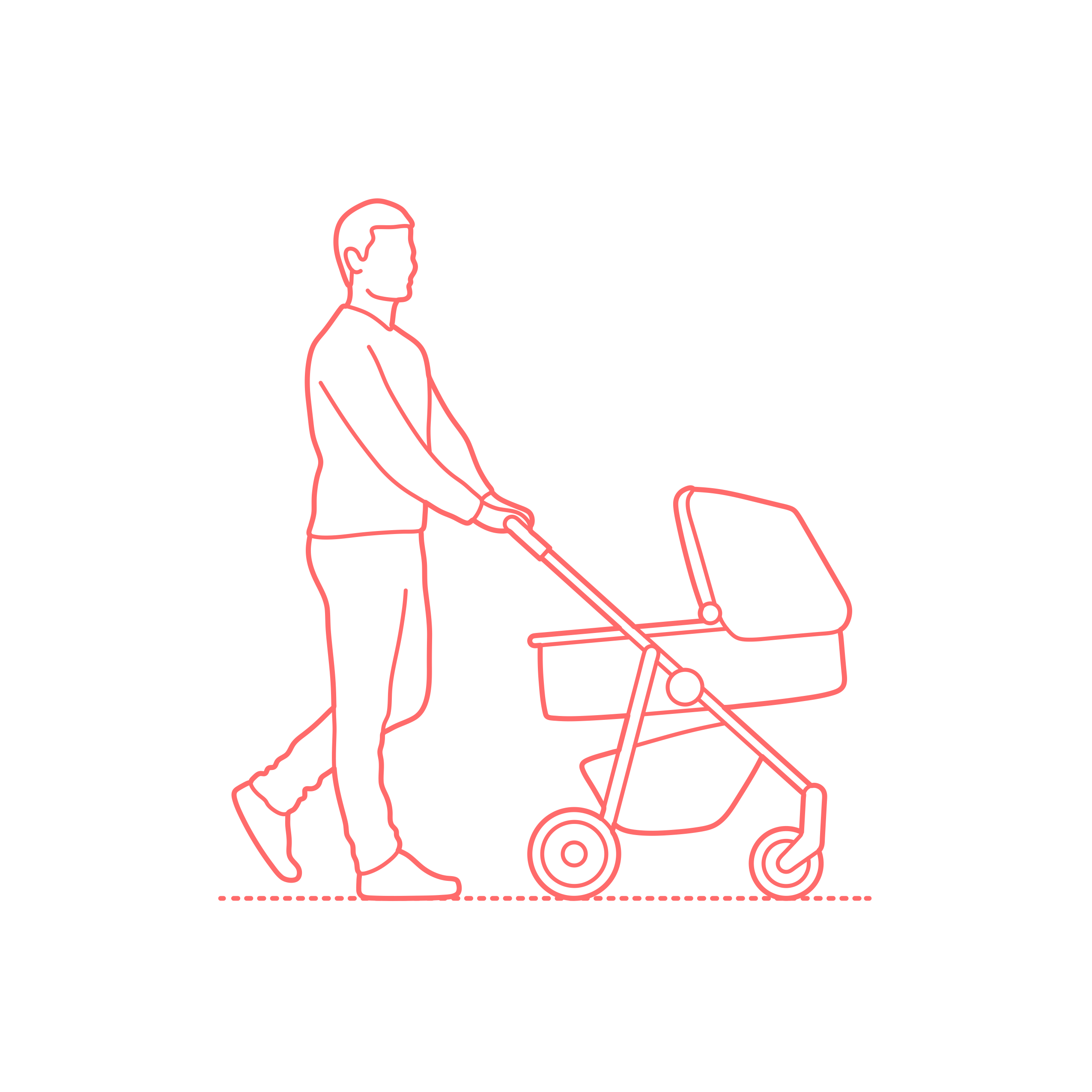 Humans Pushing Men Pushing Strollers Side Stencil Svg Design File Free Vectors